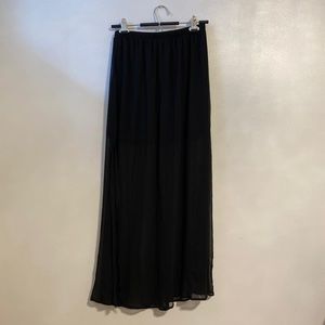 Maxi sheer skirt